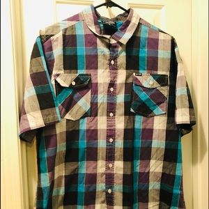 Button down plaid shirt